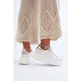 CheBello Leather Women's Sneakers with Bracelet 4406 White | shoptok.hr
