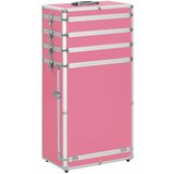 Kolica Voziček za ličila iz aluminija roza, (20960467) | Shoptok.si