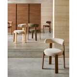 Kave Home Kaki zelena/smeđa blagovaonska stolica od čvrste jeseni Granite – | shoptok.hr