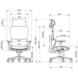 UGD Ergonomska kancelarijska stolica Ultimate Support, Crna | Eponuda.com