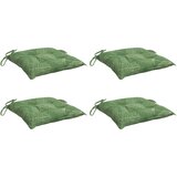  Jastuci za stolice 4 kom s uzorkom lišća 40x40x7 cm od tkanine | shoptok.hr