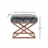 Atelier Del Sofa Capraz Plush - Copper, Grey CopperGrey Pouffe | Eponuda.ba