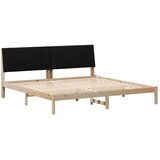  Krevetna konstrukcija Smeđa 200 x 200 cm Čvrsto borovo drvo | shoptok.hr