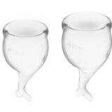 Satisfyer komplet menstrualnih skodelic Feel Secure, prozoren | Shoptok.si