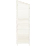  Vrtno spremište bijelo 102 x 52 x 174,5 cm od masivne jelovine | shoptok.hr