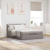  s otomancem i madracem, taupe boja, 140x190 cm, tkanina | shoptok.hr