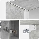  Kupaonski ormar s ogledalom Betonski sivi 33 x 11,5 x 50 cm | shoptok.hr