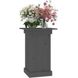  Stalak za cvijeće sivi 40 x 40 x 60 cm od masivne borovine | shoptok.hr