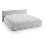 Meise Möbel Oblazinjena zakonska postelja brez letvenega dna 140x200 cm v srebrni barvi Cube – | Shoptok.si