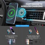  Auto drzac za telefon Magsafe sa bezicnim punjenjem C25 crni Cene