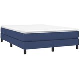  Okvir za krevet s oprugom plavi 140 x 190 cm od tkanine | Eponuda.com