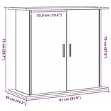  Stalak za akvarij Artisan hrast 81x36x73 cm Inženjersko drvo | Eponuda.com