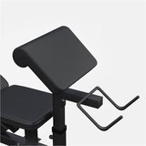 GORILA SPORTS Multifunkcionalna benč klupa dodacima za vežbanje i tegovima 100 kg (Crna) | Eponuda.com