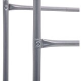 vidaXL Stojalo za shranjevanje za 3 zaboje srebrno 50x33x116 cm jeklo | Shoptok.si