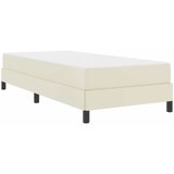 Krevetna konstrukcija s madracem Krema 90 x 190 cm tkanina | shoptok.hr