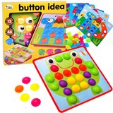  Kreativna Montessori mozaik slagalica s gumbima - slike za pričvršćivanje ZA1706 | shoptok.hr