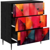  Komoda HEESCH Tiskanje boja 66 x 36,5 x 76 cm Konstruirano drvo | shoptok.hr