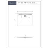 AQUAART tuš kada flat 7090 700X900X45 | shoptok.hr