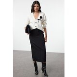 Trendyol Bone Soft Texture Rose Detailed Knitwear Cardigan | shoptok.hr
