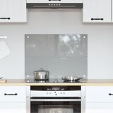 vidaXL Kuhinjski Backsplash Svetlo siva Steklo 70 x 50 cm Trdno | Shoptok.si