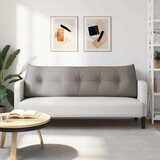  Jastuk za leđa Sivo-smeđa 160 x 24 x 50 cm tkanina | shoptok.hr