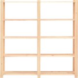  Stalci za pohranu 5 razina 3 kom 170x38x170 cm borovina 500 kg | shoptok.hr