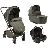 Kikka Boo kolica lanah 3in1 set sa auto sedištem i-prime i-size i tvrdom korpom army green | ePonuda.com