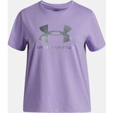 Under Armour UA G Rival Shimmer SS-PPL Girls' T-Shirt - Girls Cene