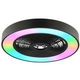 Brilliant LED RGBW stropna svetiljka sa ventilatorom CATANIA LED/37W/230V crna + daljinski upravljač | Eponuda.com