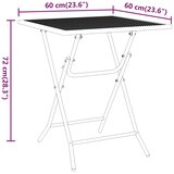  Vrtni stol od ekspandirane metalne mreže 60x60x72 cm antracit | shoptok.hr