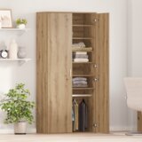 vidaXL Highboard Umetniški hrast 80x39x178 cm Inženirski les | Shoptok.si
