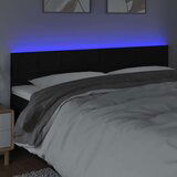  Uzglavlje crno 160x5x78/88 cm od tkanine | shoptok.hr