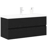  Kupaonski ormarić za sudoper Crni hrast 90 x 39 x 62 cm | shoptok.hr