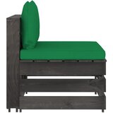 Modularna srednja sofa s jastucima od sivo impregniranog drva | Eponuda.ba