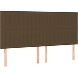  Krevet s oprugama i madracem tamnosmeđi 160x200 cm tkanina | shoptok.hr