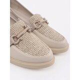 GOODIN Light beige loafers with leather insole | Shoptok.si