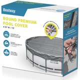Bestway Pokrivač za bazen Ø4,57 m Kružni Poliester Siva | shoptok.hr