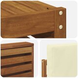  Set vanjskih sofa 5 kom. Prirodna i krem Poliester | shoptok.hr