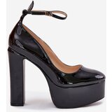 Boto Lacquered High Heel And Platform Pumps Black Nianka | Shoptok.si