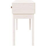 vidaXL Konzolni stol bijeli 114 x 40 x 75 cm od masivne borovine | shoptok.hr