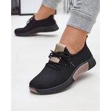 Resti Black women's sports shoes with brown inserts Keteti - Footwear | Shoptok.si