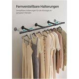 Songmics Stenski obešalnik za oblačila črn | Shoptok.si