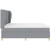  s opruga kutije Svijetlo siva 200 x 200 cm tkanina | shoptok.hr