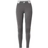 Adidas Sportske hlače 'Hyperglam' siva / tamo siva