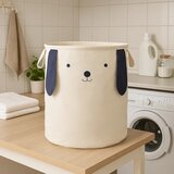 Premier Housewares Bijela tekstilna dječja kutija za pohranu ø 39x48 cm Mimo Dog Face – | shoptok.hr