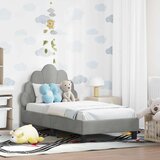  Okvir kreveta za malu djecu s naslonom Svjetlosiva 70 x 140 cm | shoptok.hr