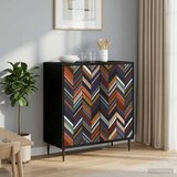  Kreveta OMMEN Crni hrast 69 x 33 x 76 cm Konstruirano drvo | shoptok.hr