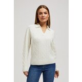 Moodo V-neck sweater with collar Cene