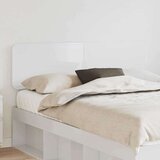  Uzglavlje s uzglavljem Sjajno bijelo 150 cm Konstruirano drvo | shoptok.hr