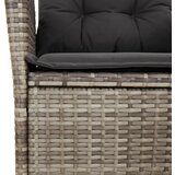  5-dijelni vrtni blagovaonski set sivi od poliratana Siva 110 cm table length | shoptok.hr